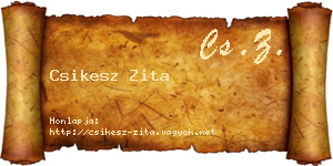 Csikesz Zita névjegykártya